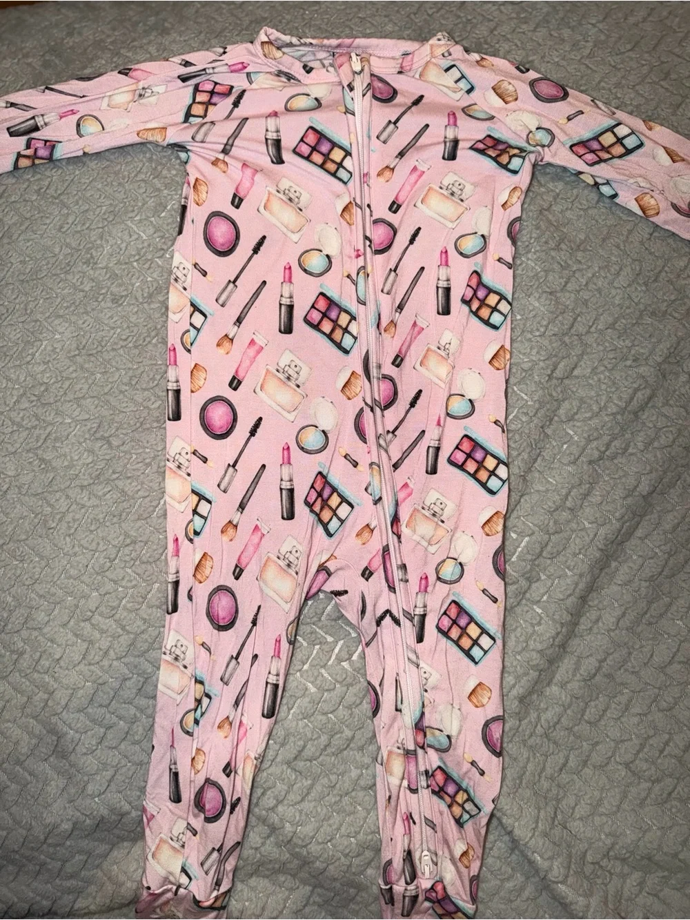 2 baby girl bamboo pjs